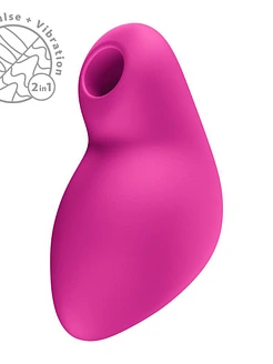 Вакуумний стимулятор з вібрацією Fun Factory Allure Magenta, 11 + 12 режимів роботи, перезаряджуваний