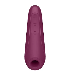 Вакуумний кліторальний стимулятор Satisfyer Curvy 1+ Rose Red з керуванням через інтернет