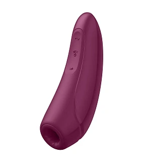 Вакуумний кліторальний стимулятор Satisfyer Curvy 1+ Rose Red з керуванням через інтернет