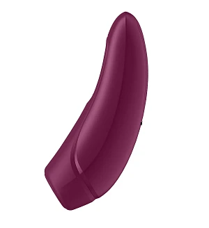 Вакуумний кліторальний стимулятор Satisfyer Curvy 1+ Rose Red з керуванням через інтернет