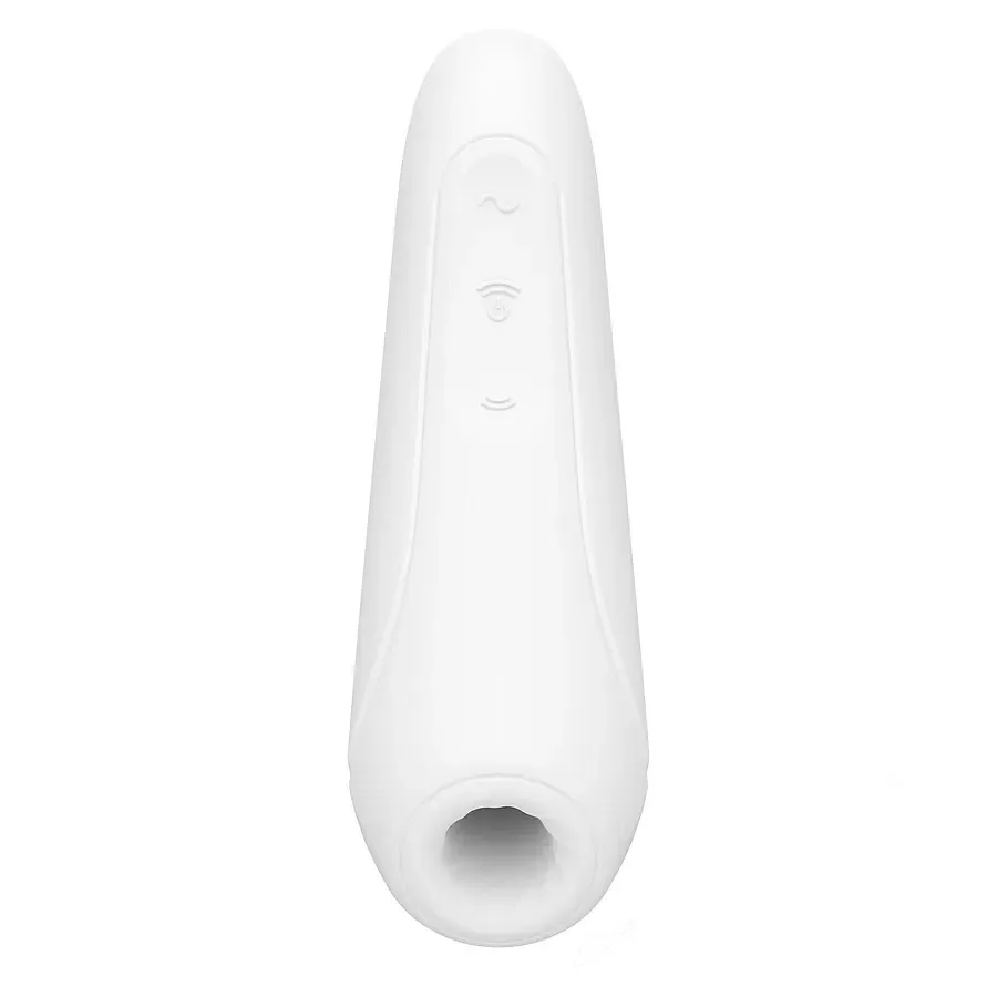 Вакуумний кліторальний стимулятор Satisfyer Curvy 1+ White з керуванням через інтернет