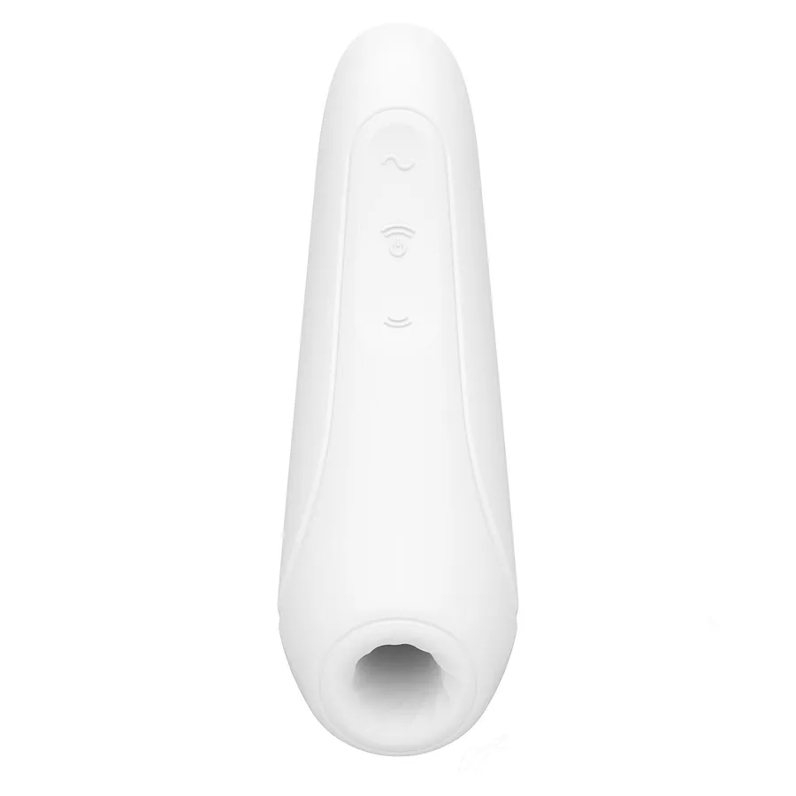 Вакуумний кліторальний стимулятор Satisfyer Curvy 1+ White з керуванням через інтернет