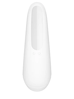 Вакуумний кліторальний стимулятор Satisfyer Curvy 1+ White з керуванням через інтернет