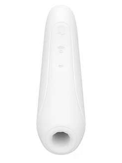 Вакуумний кліторальний стимулятор Satisfyer Curvy 1+ White з керуванням через інтернет
