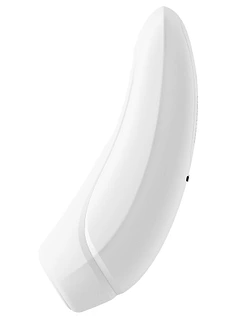 Вакуумний кліторальний стимулятор Satisfyer Curvy 1+ White з керуванням через інтернет