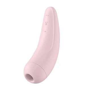 Вакуумний кліторальний стимулятор Satisfyer Curvy 2+ Pink з керуванням через інтернет