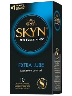 Безлатексні преміум-презервативи SKYN Extra Lube 10 шт, на 40 % більше змазки