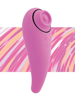 Пульсатор для клітора плюс вібратор FeelzToys - FemmeGasm Tapping & Tickling Vibrator Pink