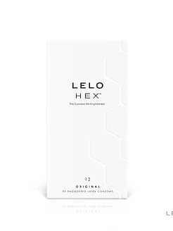 Презервативи LELO HEX Condoms Original 12 Pack, тонкі та суперміцні