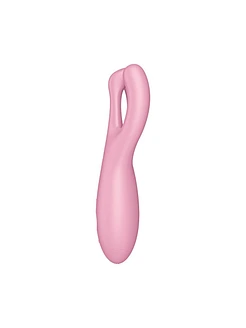 Кліторальний смарт-вібратор Satisfyer Threesome 4 Blue з трьома пальчиками
