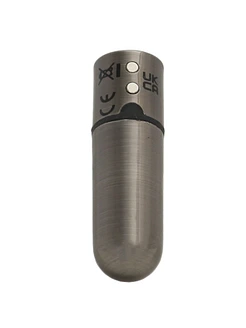 Віброкуля PowerBullet First-Class Bullet 2.5″ з Key Chain Pouch, Gun Metal, 9 режимів вібрації