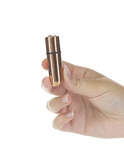 Віброкуля PowerBullet First-Class Bullet 2.5″ з Key Chain Pouch, Rose Gold, 9 режимів вібрації