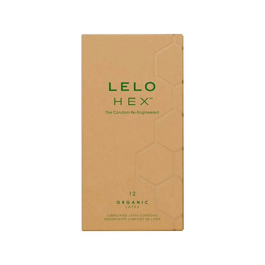 Презервативи LELO HEX Condoms Organic 12 Pack, тонкі та суперміцні