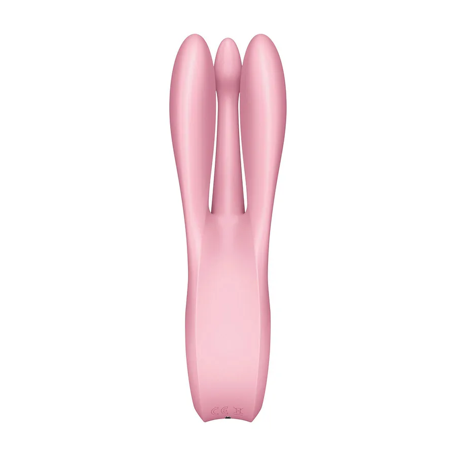 Кліторальний вібратор Satisfyer Threesome 1 Pink з трьома гнучкими пальчиками