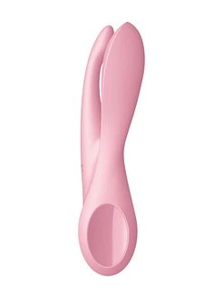 Кліторальний вібратор Satisfyer Threesome 1 Pink з трьома гнучкими пальчиками