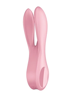 Кліторальний вібратор Satisfyer Threesome 1 Pink з трьома гнучкими пальчиками