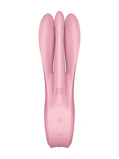 Кліторальний вібратор Satisfyer Threesome 1 Pink з трьома гнучкими пальчиками