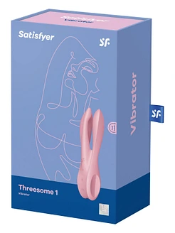 Кліторальний вібратор Satisfyer Threesome 1 Pink з трьома гнучкими пальчиками