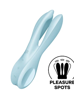 Кліторальний вібратор Satisfyer Threesome 1 Pink з трьома гнучкими пальчиками