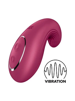 Вібратор Satisfyer Dipping Delight Berry, 2 мотори, гнучкий кінчик