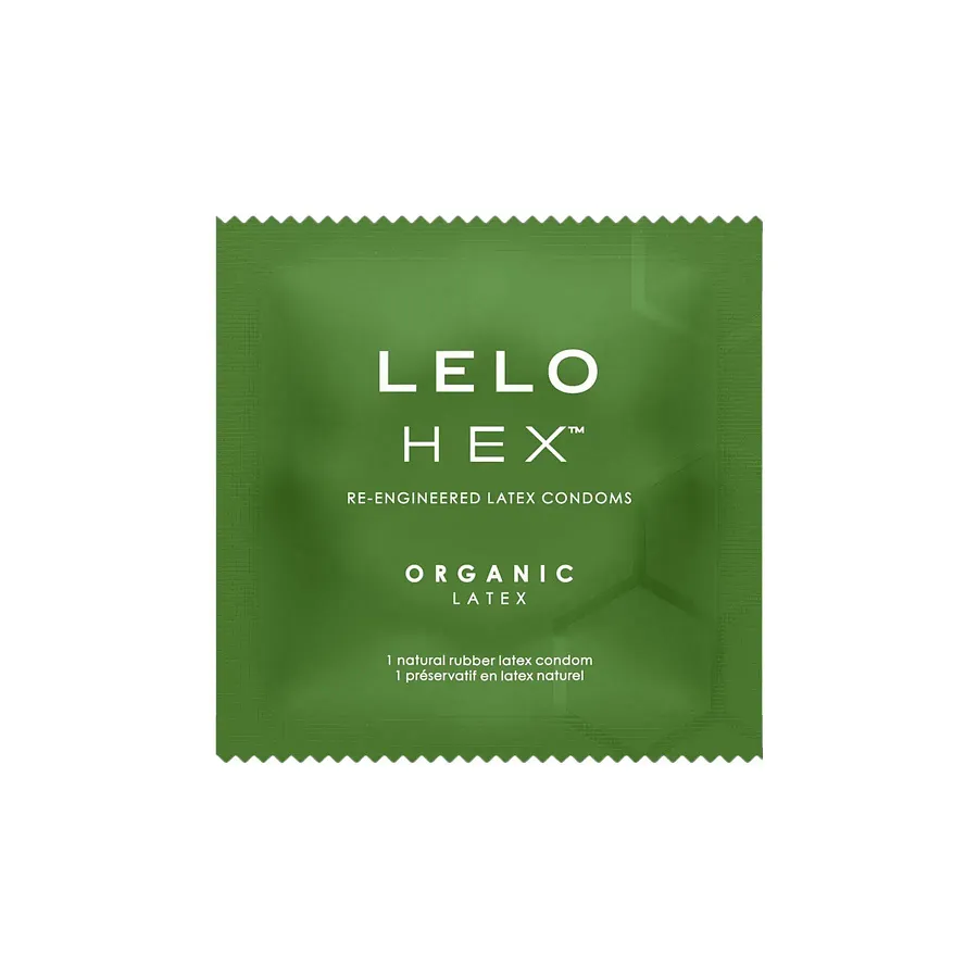 Презервативи LELO HEX Condoms Organic 3 Pack, тонкі та суперміцні