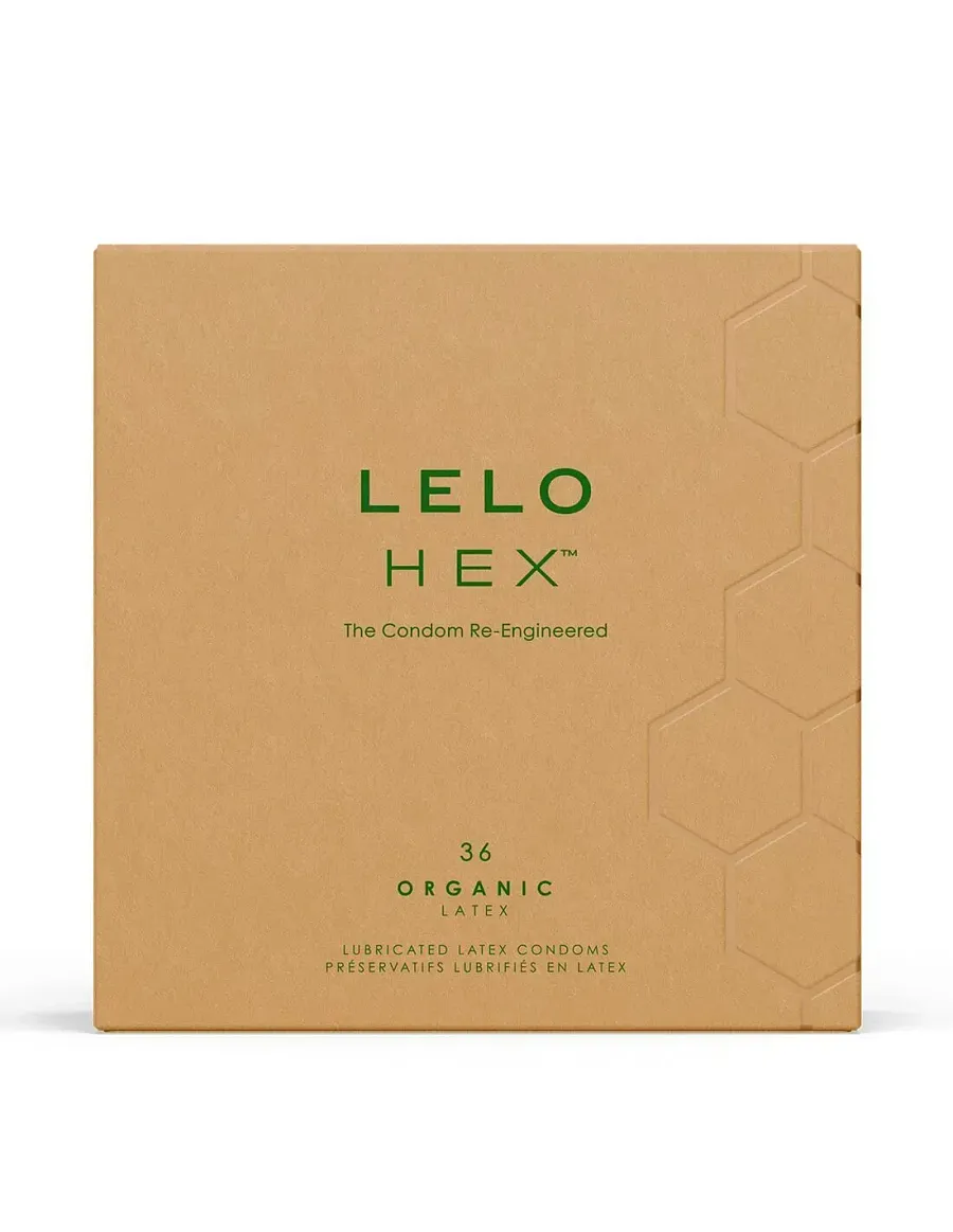 Презервативи LELO HEX Condoms Organic 36 Pack, тонкі та суперміцні