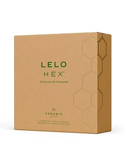 Презервативи LELO HEX Condoms Organic 36 Pack, тонкі та суперміцні