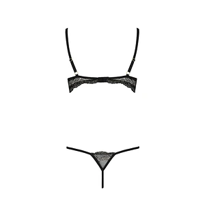 Комплект білизни Passion Exclusive VALERY SET OpenBra , , стрепи, трусики, відкритий ліф