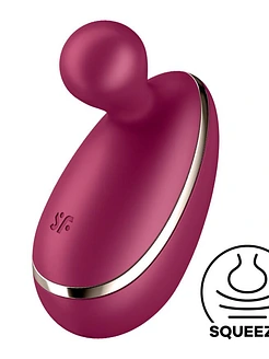 Вібратор для зовнішньої стимуляції Satisfyer Spot On 1 Berry, гнучкий відросток