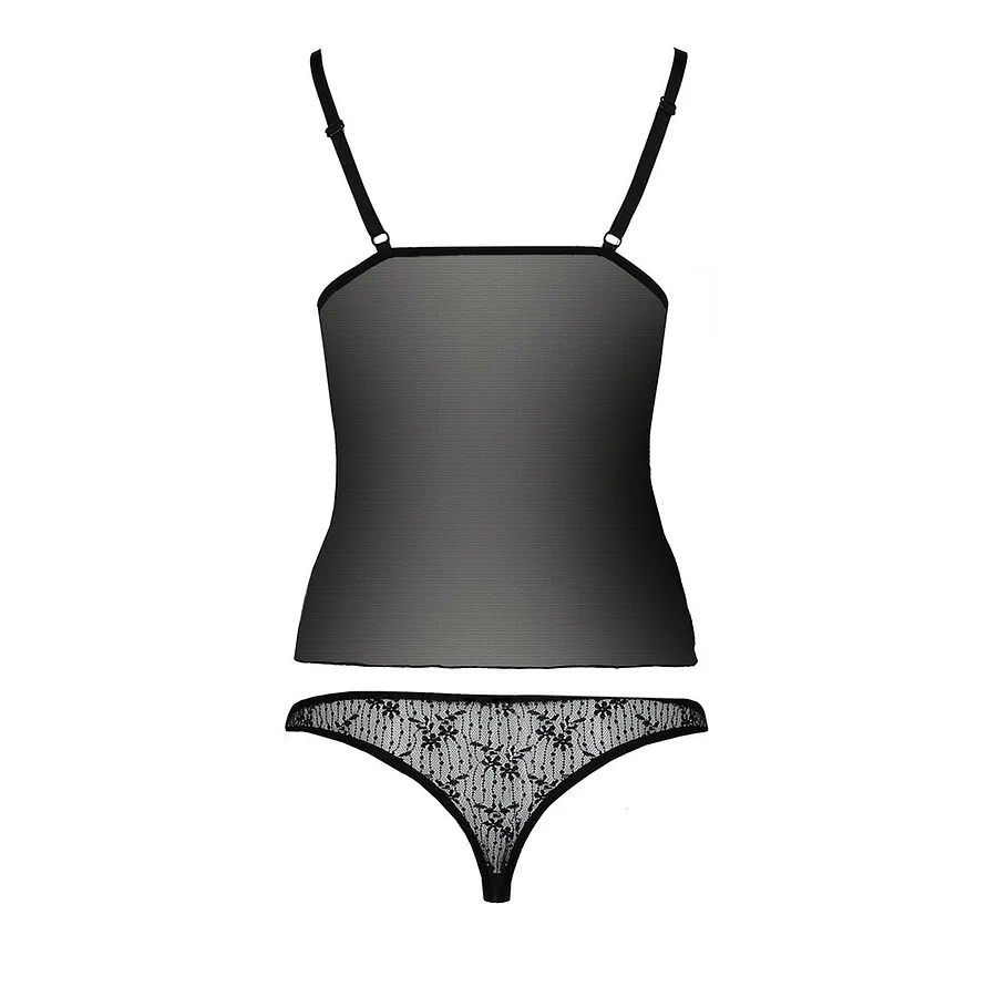 Комплект білизни Passion MELISSA SET , , ліф-сорочка зі шнурівкою і трусики