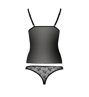 Комплект білизни Passion MELISSA SET , , ліф-сорочка зі шнурівкою і трусики
