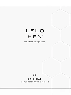 Презервативи LELO HEX Condoms Original 36 Pack, тонкі та суперміцні