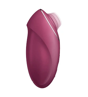 Вібростимулятор-пульсатор Satisfyer Tap & Climax 1 Red, ефект постукування пальцем, 2 мотори
