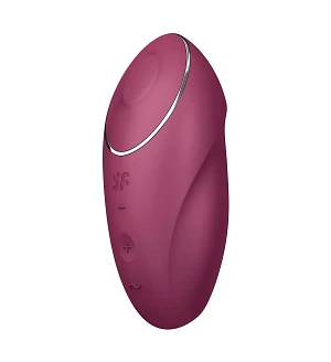 Вібростимулятор-пульсатор Satisfyer Tap & Climax 1 Red, ефект постукування пальцем, 2 мотори