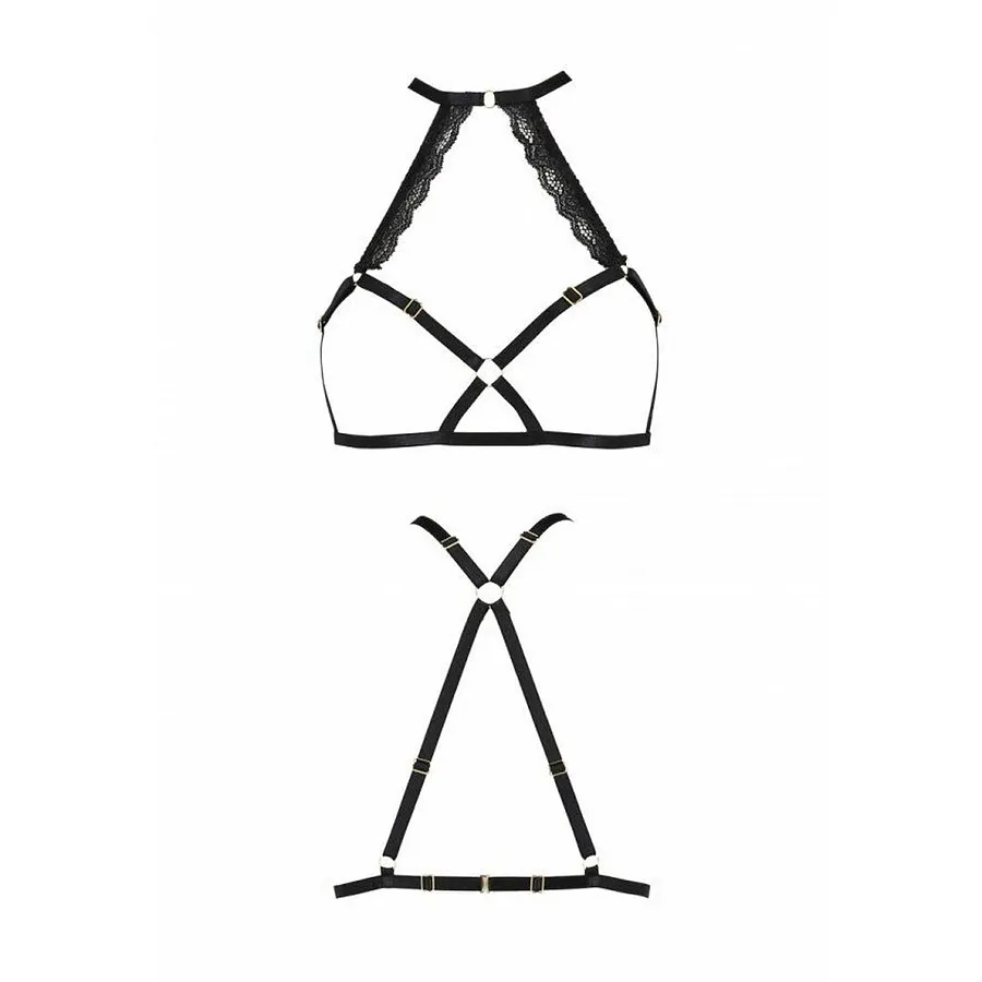Портупея зі стреп з мереживом Passion Exclusive LORRY BRA