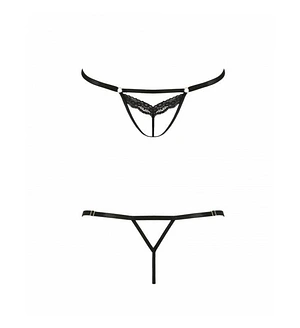 Відверті трусики-стрепи з мереживом Passion Exclusive SOLON THONG
