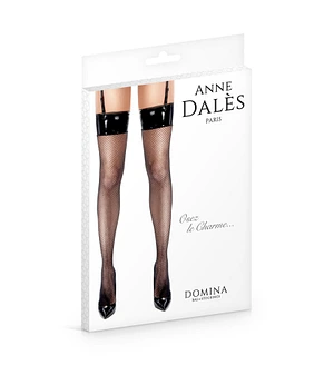 Панчохи сітка з вініловим верхом Anne De Ales Domina
