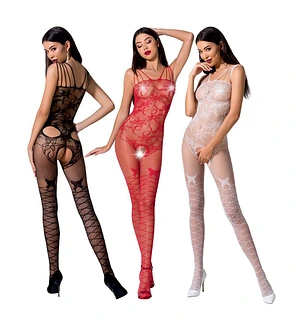 Ажурний бодістокінг з інтимними вирізами Passion BS076