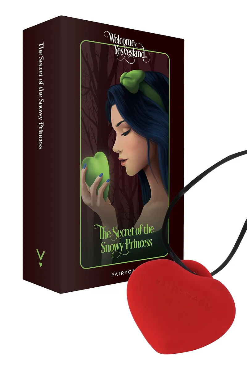 Мінівібратор «Сердечко» FairyGasm PleasureStone blue, 9 режимів, на шнурку