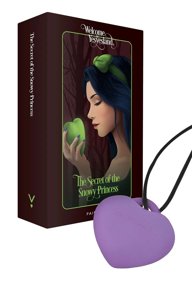 Мінівібратор «Сердечко» FairyGasm PleasureStone blue, 9 режимів, на шнурку