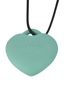 Мінівібратор «Сердечко» FairyGasm PleasureStone blue, 9 режимів, на шнурку