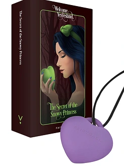 Мінівібратор «Сердечко» FairyGasm PleasureStone blue, 9 режимів, на шнурку