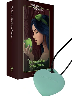 Мінівібратор «Сердечко» FairyGasm PleasureStone blue, 9 режимів, на шнурку