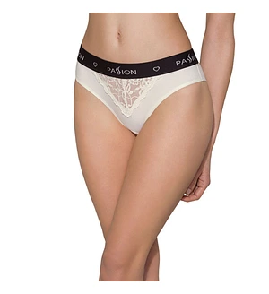 Трусики з широкою гумкою і мереживом Passion PS001 PANTIES , ecru