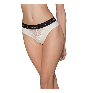Трусики з широкою гумкою і мереживом Passion PS001 PANTIES , ecru