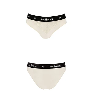 Трусики з широкою гумкою і мереживом Passion PS001 PANTIES , ecru