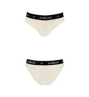 Трусики з широкою гумкою і мереживом Passion PS001 PANTIES , ecru