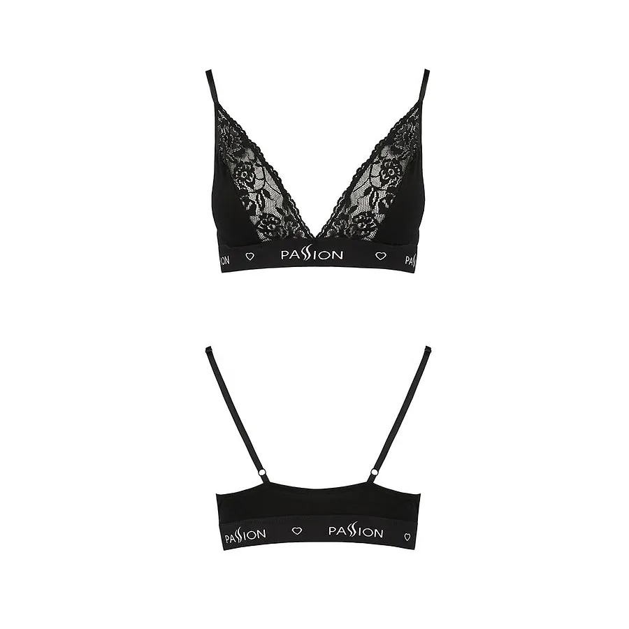 Еластичний топ з мереживом Passion PS001 TOP