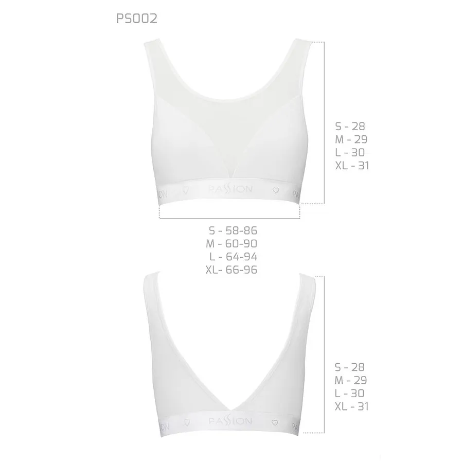 Топ з прозорою вставкою Passion PS002 TOP , white