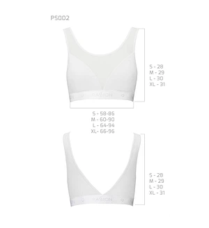 Топ з прозорою вставкою Passion PS002 TOP , white